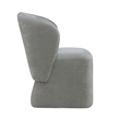Pemberly Row Rounded Arm Dining Chair with Casters in Sapphire