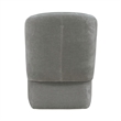 Pemberly Row Rounded Arm Dining Chair with Casters in Sapphire