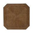 Pemberly Row 3 Piece Octagonal Cocktail and End Table Set with Casters in Brown