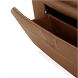 Pemberly Row 6 Piece Power Reclining Sectional with Heat Massage in Brown