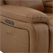 Pemberly Row 6 Piece Power Reclining Sectional with Heat Massage in Brown