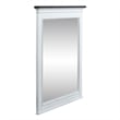 Pemberly Row Twin Panel Bed with Dresser and Mirror in White