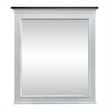 Pemberly Row Twin Panel Bed with Dresser and Mirror in White