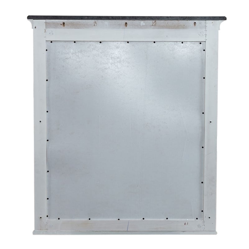 Pemberly Row Twin Panel Bed with Dresser and Mirror in White