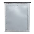 Pemberly Row Twin Panel Bed with Dresser and Mirror in White
