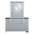Pemberly Row Twin Panel Bed with Dresser and Mirror in White