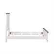 Pemberly Row Full Panel Bed with Planked Headboard and Bead Molding in White