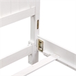Pemberly Row Full Panel Bed with Planked Headboard and Bead Molding in White