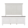 Pemberly Row Queen Panel Bed with Dresser Mirror and Nightstand in White