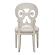 Pemberly Row 5 Piece Pedestal Table Set with Upholstered Chairs in White