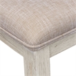 Pemberly Row 5 Piece Pedestal Table Set with Upholstered Chairs in White