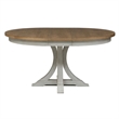 Pemberly Row 5 Piece Pedestal Table Set with Upholstered Chairs in White