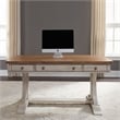 Pemberly Row 3 Piece Desk and Hutch Set with LED Lighting in White