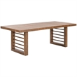 Pemberly Row 6 Piece Double Pedestal Set with Chairs and Bench in Brown