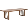 Pemberly Row 6 Piece Double Pedestal Set with Chairs and Bench in Brown