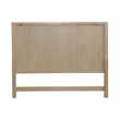 Pemberly Row California King Panel Bed with Sunburst Veneer in Brown