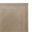 Pemberly Row California King Panel Bed with Sunburst Veneer in Brown