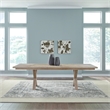Pemberly Row 7 Piece Double Pedestal Dining Set with Chairs in Brown