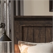 Pemberly Row Queen Storage Bed with Dresser Mirror and Nightstand in Brown