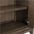 Pemberly Row 4 Door Accent Cabinet with Soft Close Hinges in Brown