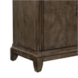 Pemberly Row 4 Door Accent Cabinet with Soft Close Hinges in Brown