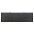 Pemberly Row 4 Door Glass Front Accent Cabinet with Plinth Base in Black