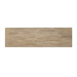 Pemberly Row Backless Dining Bench with Inverted V Pattern in White