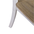 Pemberly Row Splat Back Dining Side Chairs with Saddle Seat Set of 2 in White