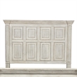 Pemberly Row California King Panel Bed with Crown Molding in White