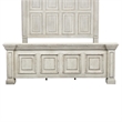 Pemberly Row California King Panel Bed with Crown Molding in White