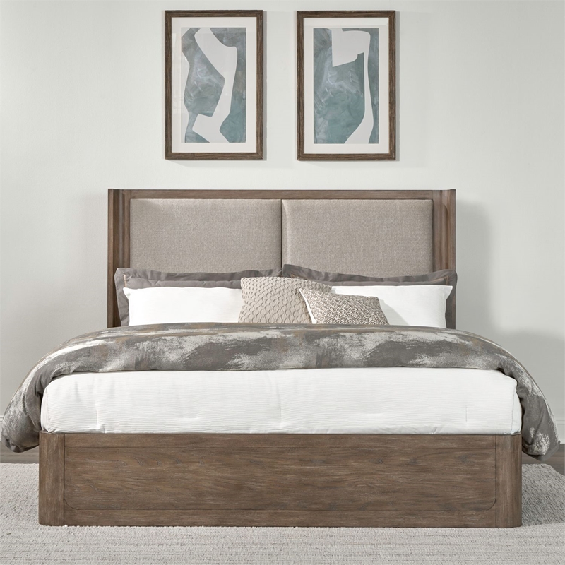 Pemberly Row California King Bed Dresser Mirror and Nightstand
