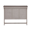 Pemberly Row King Mantle Headboard with LED Lighting and Gallery Top in White