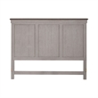 Pemberly Row California King Panel Bed with Crown Molding in White