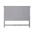 Pemberly Row California King Panel Bed with Crown Molding in White