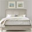 Pemberly Row California King Panel Bed with Crown Molding in White