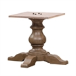 Pemberly Row 5 Piece Pedestal Dining Set with Tufted Chairs in Taupe