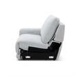 Pemberly Row 2 Piece Power Reclining Loveseat in Smoke Gray Fabric