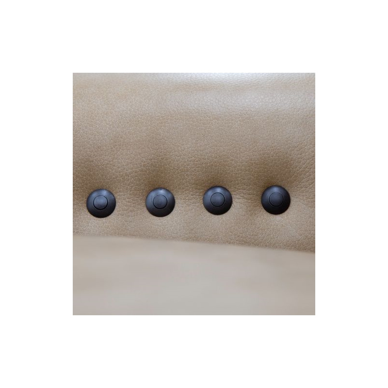 Pemberly Row Sofa Loveseat and Recliner Set in Oatmeal Brown Leather
