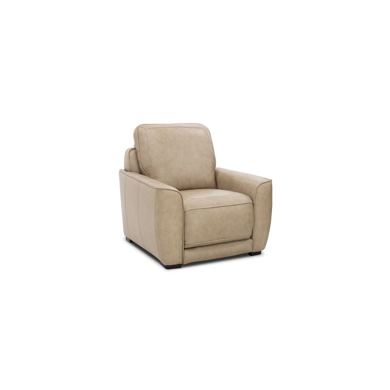 Pemberly Row Sofa Loveseat and Recliner Set in Oatmeal Brown Leather