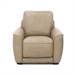 Pemberly Row Sofa Loveseat and Recliner Set in Oatmeal Brown Leather