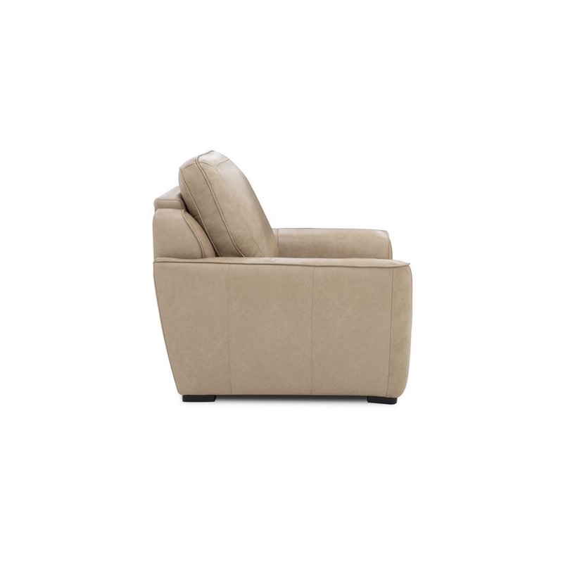 Pemberly Row Sofa Loveseat and Recliner Set in Oatmeal Brown Leather