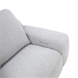 Pemberly Row Sofa and Loveseat Power Reclining Set in Smoke Gray Fabric