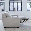 Pemberly Row Sofa and Loveseat Power Reclining Set in Smoke Gray Fabric