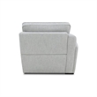 Pemberly Row Sofa and Loveseat Power Reclining Set in Smoke Gray Fabric