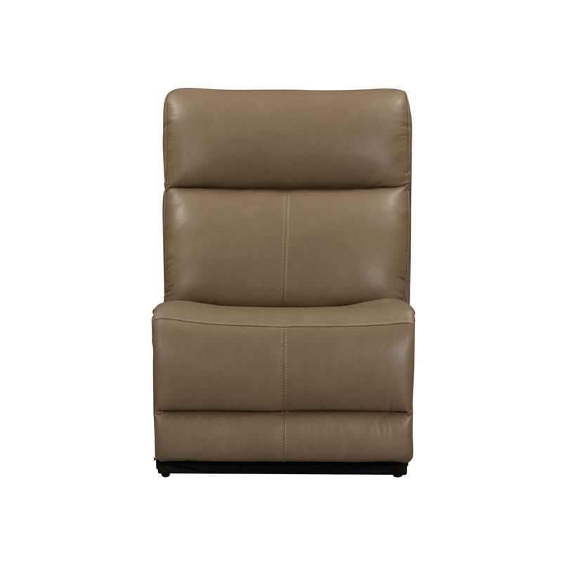 Pemberly Row Triple Power Recline 6 Piece Sectional Sofa with Charging in Brown