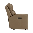 Pemberly Row Triple Power Recline 6 Piece Sectional Sofa with Charging in Brown