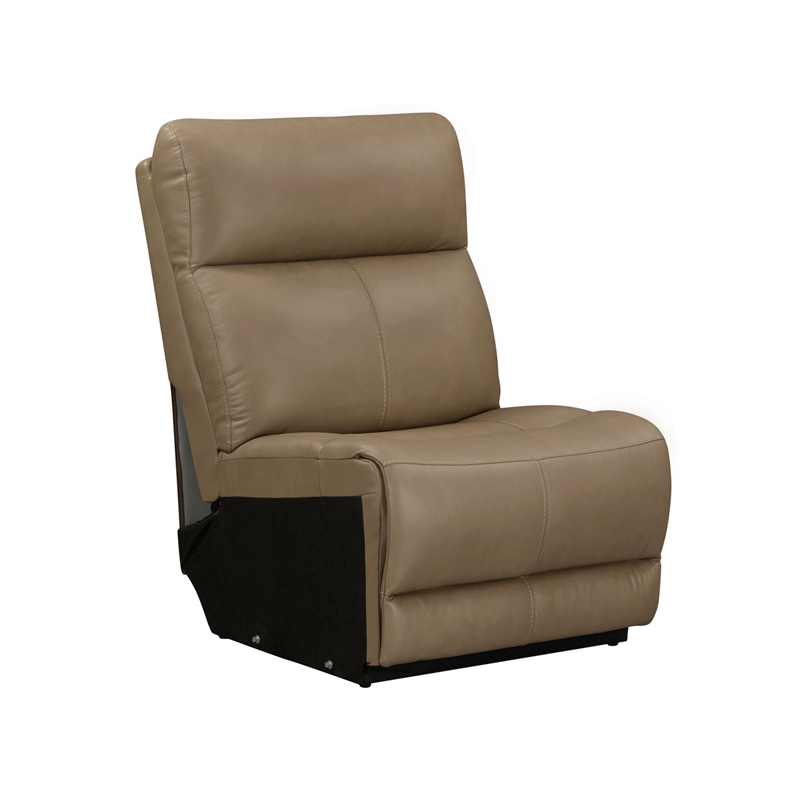 Pemberly Row Triple Power Recline 6 Piece Sectional Sofa with Charging in Brown