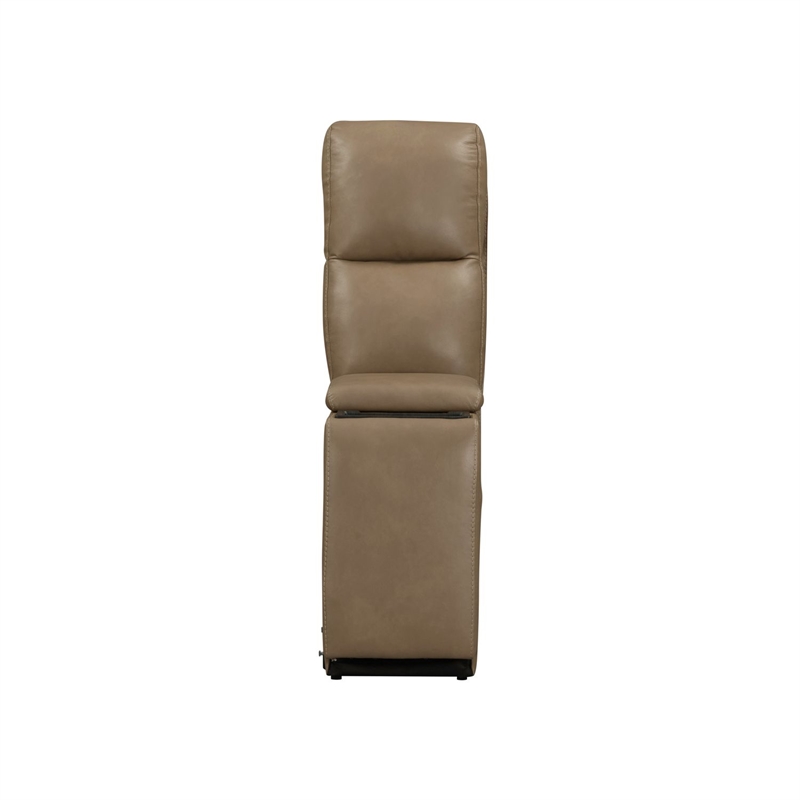 Pemberly Row Triple Power Recline 6 Piece Sectional Sofa with Charging in Brown