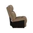 Pemberly Row Triple Power Recline 6 Piece Sectional Sofa with Charging in Brown