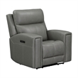 Pemberly Row Triple Power Recline Sofa with Loveseat & Recliner in Gray